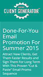 Mobile Screenshot of fitproclientgenerator.com